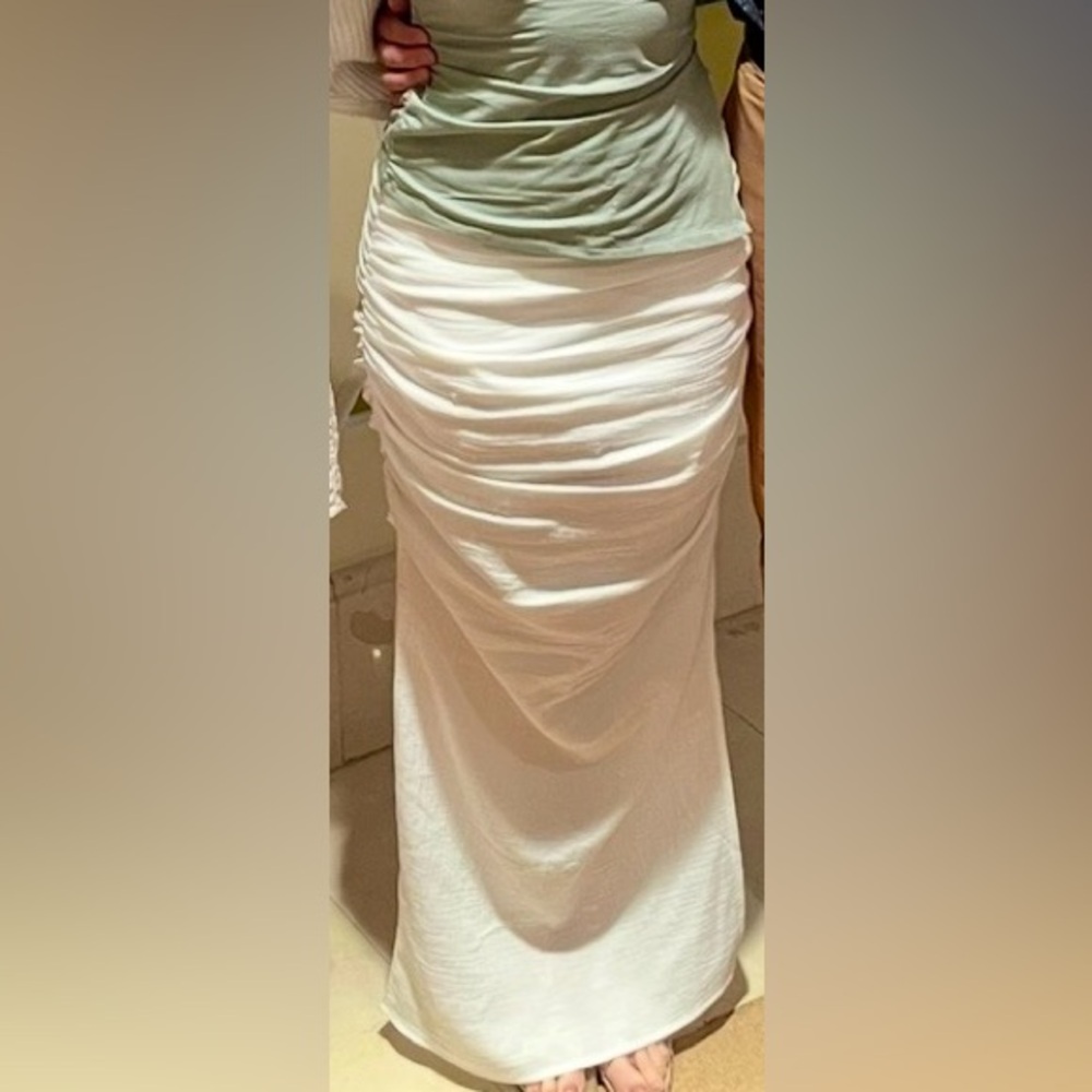 Kaii Cream Textured Skirt